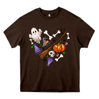 Chocolate Brown Love Halloween Heavy Core Tee - NancyCooperArtShop