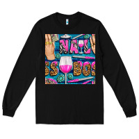 Nail Boss Money Hand And Wine With Gemstone Leopard And Zebra Seamless Long Sleeve Tee | Teevron