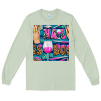 Matcha nail boss money hand and wine with gemstone leopard and zebra seamless Long Sleeve Tee - BundleAndBundleShop