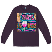 Plum nail boss money hand and wine with gemstone leopard and zebra seamless Long Sleeve Tee - BundleAndBundleShop