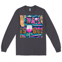 Smoke nail boss money hand and wine with gemstone leopard and zebra seamless Long Sleeve Tee - BundleAndBundleShop