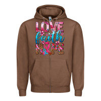 Chestnut love faith hope with cancer ribbon  ado Zipper Hoodie - AdoDesignShop