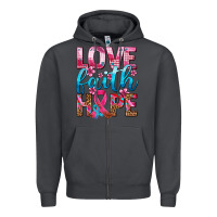 Smoke love faith hope with cancer ribbon  ado Zipper Hoodie - AdoDesignShop