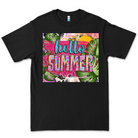 Black hello summer with cowhide Premium Tee - TumblerDesignByShophia