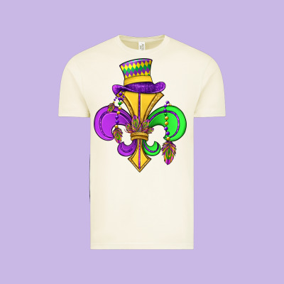 Fleur De Lis Vintage Tee Designed By Oliviacreatesart