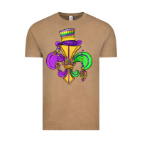 Vintage Coffee fleur de lis Vintage Tee - OliviaCreatesArt