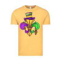 Vintage Mustard fleur de lis Vintage Tee - OliviaCreatesArt