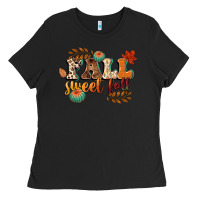 Black fall sweet fall Ladies Tee - CowGirlArtShop