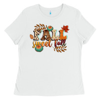 White fall sweet fall Ladies Tee - CowGirlArtShop