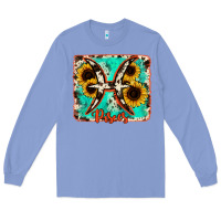 Colony Blue pisces turquoise cowhide Long Sleeve Tee - RanaPortraitStore