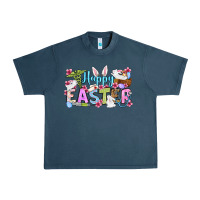 Midnight Navy Happy Easter Nurse Urban Heavy Tee - OliviaCreatesArt