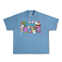 Pebble Blue Happy Easter Nurse Urban Heavy Tee - OliviaCreatesArt