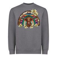 Storm scottish calf rainbow Heavyweight Sweatshirt - BarkalooDesign