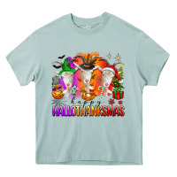 Arona happy hallothanksmas goats Heavy Core Tee - texasbilliewilder
