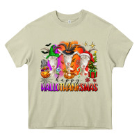 Mossy happy hallothanksmas goats Heavy Core Tee - texasbilliewilder