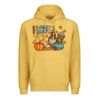 Antique Gold i love fall most of fall Premium Hoodie - CowhideDigitalArt