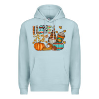 Blue Mist i love fall most of fall Premium Hoodie - CowhideDigitalArt