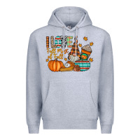 Heather Grey i love fall most of fall Premium Hoodie - CowhideDigitalArt