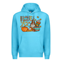 Ocean Blue i love fall most of fall Premium Hoodie - CowhideDigitalArt