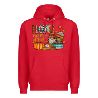 Red i love fall most of fall Premium Hoodie - CowhideDigitalArt