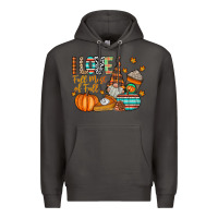 Smoke i love fall most of fall Premium Hoodie - CowhideDigitalArt