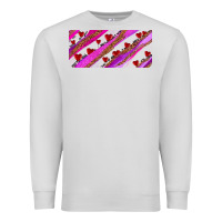 Dove Grey leopar and cowhide with heart candies Premium Sweatshirt - AdoDesignShop