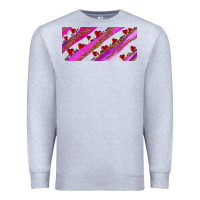 Heather Grey leopar and cowhide with heart candies Premium Sweatshirt - AdoDesignShop