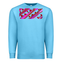Ocean Blue leopar and cowhide with heart candies Premium Sweatshirt - AdoDesignShop