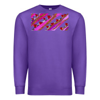 Purple leopar and cowhide with heart candies Premium Sweatshirt - AdoDesignShop