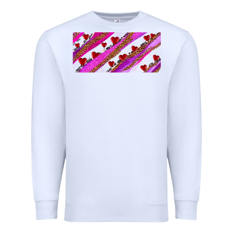 Leopar And Cowhide With Heart Candies Premium Sweatshirt by AdoDesignShop | Teevron