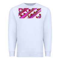 White leopar and cowhide with heart candies Premium Sweatshirt - AdoDesignShop