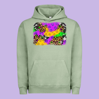 Mardi Gras Background Urban Hoodie Designed By Jahusdesignshop