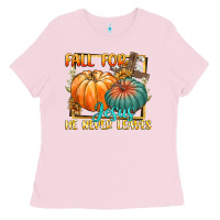 Bubblegum Pink fall for jesus he never fails Ladies Tee - CowGirlArtShop