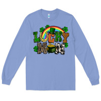 Colony Blue lucky mom St. Patricks Day Long Sleeve Tee - FaDigitalArtStudio