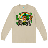 Mushroom lucky mom St. Patricks Day Long Sleeve Tee - FaDigitalArtStudio