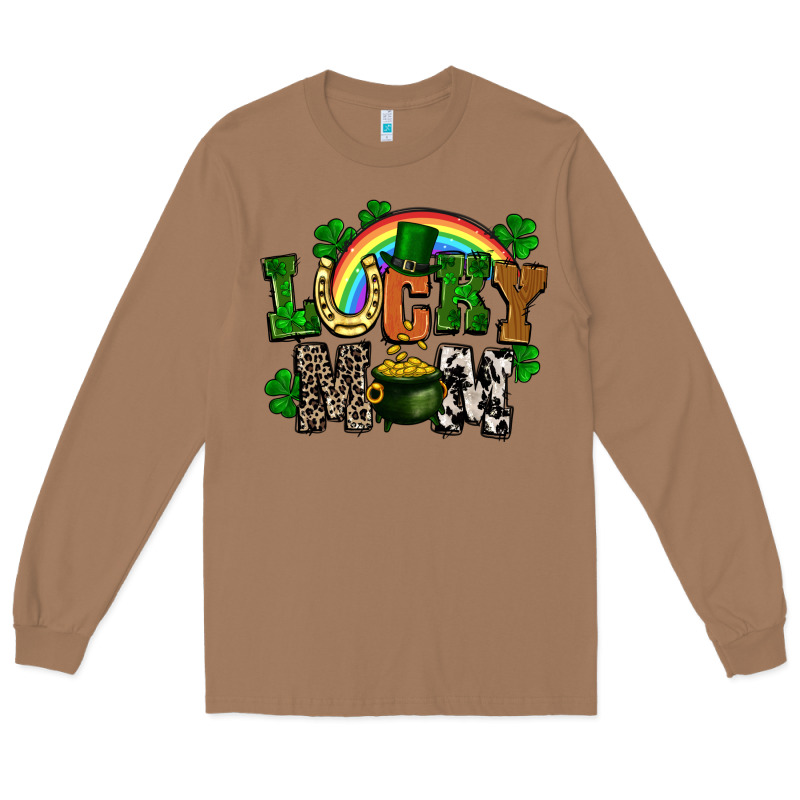 Lucky Mom St. Patricks Day Long Sleeve Tee by FaDigitalArtStudio | Teevron