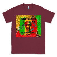 Burgundy juneteenth is my independence day Classic Tee - CowGirlArtShop