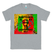 Heather Grey juneteenth is my independence day Classic Tee - CowGirlArtShop