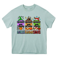 Arona hallothanksmas school bus Heavy Core Tee - texasbilliewilder