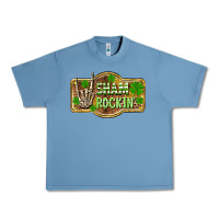 Pebble Blue Shamrockin' St. Patrick's Day Urban Heavy Tee - OliviaCreatesArt
