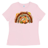Bubblegum Pink fall rainbow Ladies Tee - CowGirlArtShop