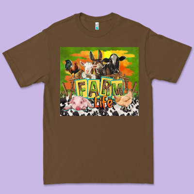 Farm Life With Animals Premium Tee Designed By Tumblerdesignbyshophia