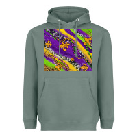 Sage mardi gras fleur delis leopard and cowhide Heavyweight Hoodie - AdoDesignShop