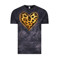 Cloud Black gold glitter leopard heart Vintage Tee - Jasminsmagicworld