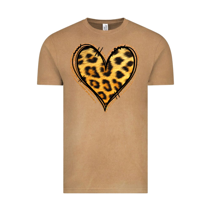Gold Glitter Leopard Heart Vintage Tee by Jasminsmagicworld | Teevron