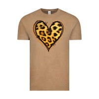 Vintage Coffee gold glitter leopard heart Vintage Tee - Jasminsmagicworld