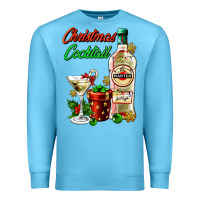 Ocean Blue christmas cocktail martini and gift Premium Sweatshirt - AdoDesignShop