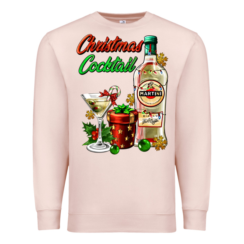 Christmas Cocktail Martini And Gift Premium Sweatshirt by AdoDesignShop | Teevron