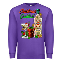Purple christmas cocktail martini and gift Premium Sweatshirt - AdoDesignShop