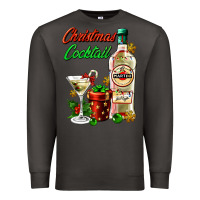 Smoke christmas cocktail martini and gift Premium Sweatshirt - AdoDesignShop
